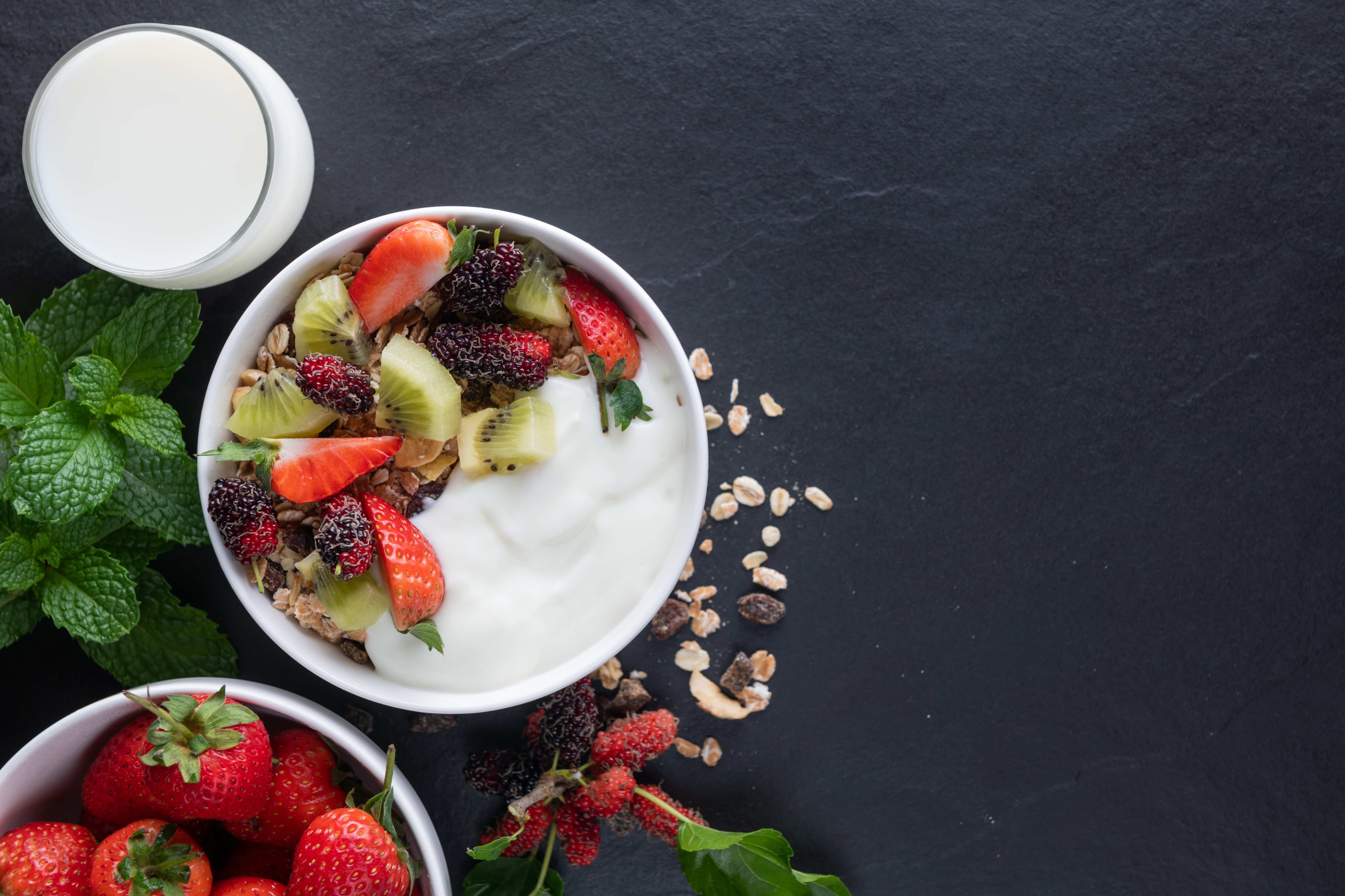 <a href="https://www.freepik.com/free-photo/bowl-oat-granola-with-yogurt-fresh-mulberry-strawberries-kiwi-mint-nuts-black-rock-board-healthy-breakfast-top-view-copy-space-flat-lay-healthy-breakfast-menu-concept_14779965.htm#query=greek%20yogurt&position=3&from_view=keyword&track=ais&uuid=78a582bc-c8e7-4aa5-a867-571975218eff">Image by jcomp</a> on Freepik